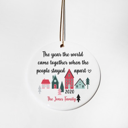 Personalised Ceramic Circle - The world came together